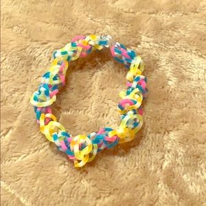 Rubber band bracelet.